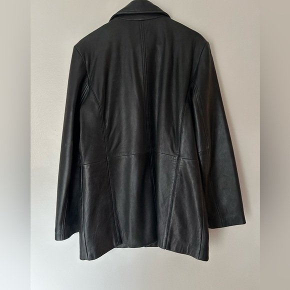 JLC New York Vintage Women’s Black Leather Jacket Size L - Picture 2 of 8